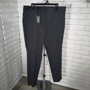 NWT Satinato Ladies Size 16 Regular Dark Grey Zipper & 2 Clasp Closure Pants